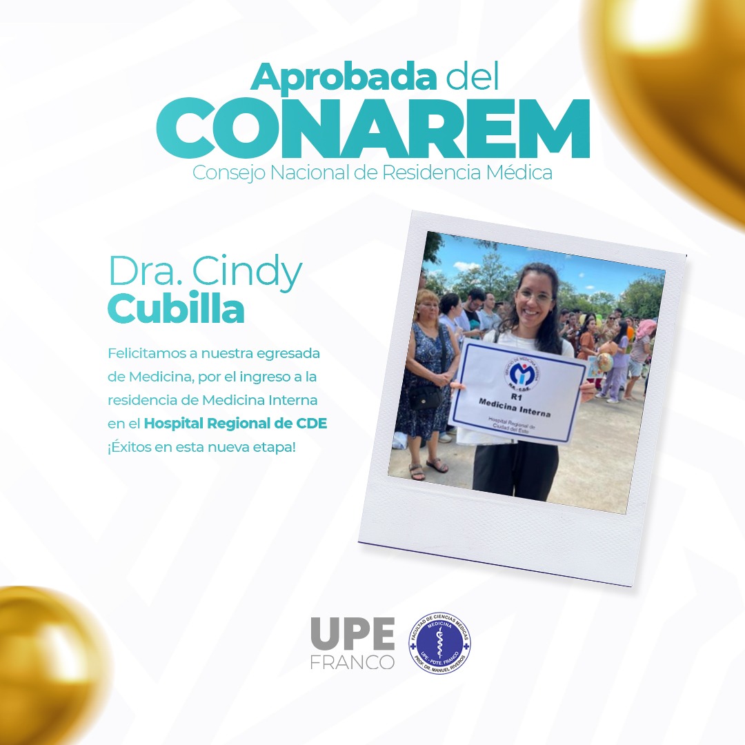 Orgullo UPE: Aprobados CONAREM - Medicina